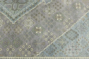 Muted Gray Tribal 8X10 Indo-Joshaghan Oriental Rug