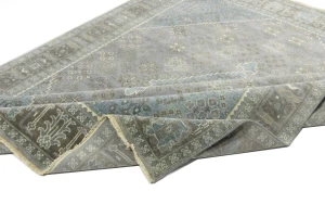 Muted Gray Tribal 8X10 Indo-Joshaghan Oriental Rug