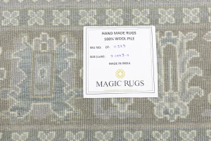 Muted Gray Tribal 8X10 Indo-Joshaghan Oriental Rug