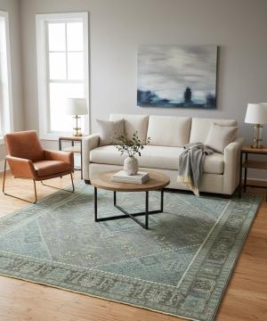 Muted Gray Tribal 8X10 Indo-Joshaghan Oriental Rug