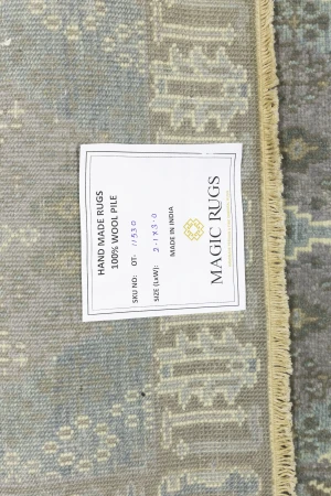 Muted Taupe Tribal 2X3 Indo-Joshaghan Oriental Rug