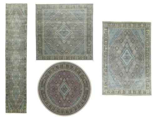 Muted Taupe Tribal Indo-Joshaghan Oriental All Size