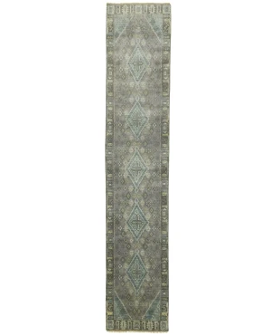 Muted Colors Tribal 2X12 Indo-Joshaghan Oriental Runner Rug