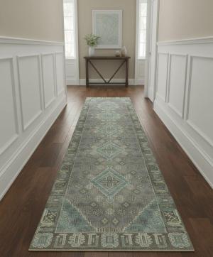 Muted Colors Tribal 2X12 Indo-Joshaghan Oriental Runner Rug
