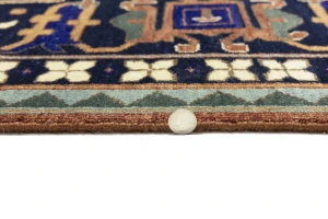 Rust & Navy Tribal 12x15 Indo-Joshaghan Oriental Rug