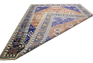 Rust & Navy Tribal 12x15 Indo-Joshaghan Oriental Rug