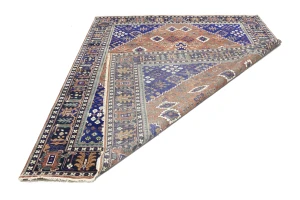 Rust & Navy Tribal 8X10  Indo-Joshaghan Oriental Rug