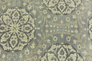 Muted Gray Floral Traditional 5X8 Oushak Chobi Oriental Rug