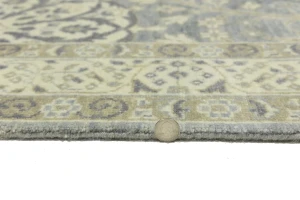 Muted Gray Floral Traditional 5X8 Oushak Chobi Oriental Rug