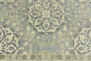 Muted Gray Floral Traditional 5X8 Oushak Chobi Oriental Rug