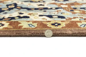 Mocca Floral Traditional 9X12 Oushak Chobi Oriental Rug