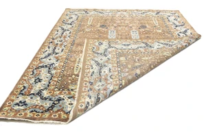 Mocca Floral Traditional 9X12 Oushak Chobi Oriental Rug