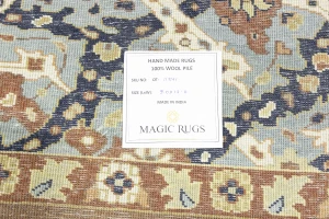 Mocca Floral Traditional 9X12 Oushak Chobi Oriental Rug