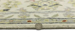 Ivory Traditional Floral 10x14 chobi Oriental Rug