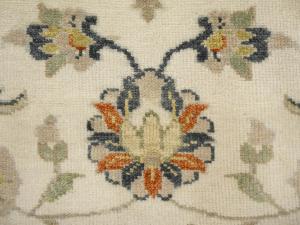 Ivory Traditional Floral 9x12 chobi Oriental Rug