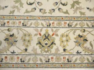 Ivory Traditional Floral 9x12 chobi Oriental Rug