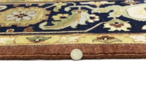 Rust Brown Floral 9X12 Oriental Rug