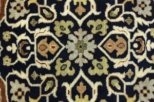 Rust Brown Floral 9X12 Oriental Rug
