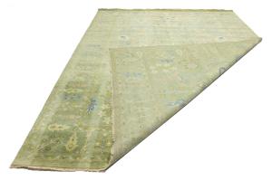 Mint Green Floral 10x14 Oriental Area Rug
