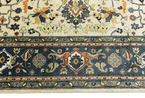 Cream Geometric Transitional 9x12 Chobi Oriental Rug