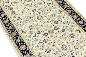 Cream Floral 3X10 Indo-Nain Oriental Runner Rug