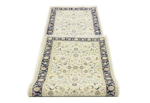 Cream Floral 3X10 Indo-Nain Oriental Runner Rug
