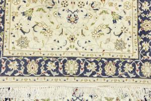 Cream Floral 3X10 Indo-Nain Oriental Runner Rug