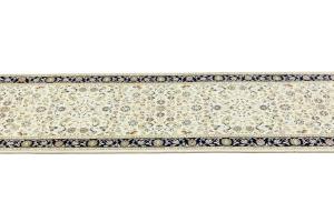 Cream Floral 3X10 Indo-Nain Oriental Runner Rug