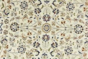 Cream Floral 3X10 Indo-Nain Oriental Runner Rug
