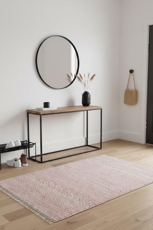 Pink Grass Design 2X3 Modern Oriental Rug