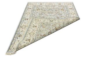Light Blue Traditional Floral 5X8 Indo-Nain Oriental Rug