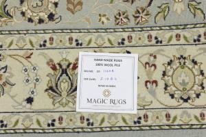 Light Blue Traditional Floral 5X8 Indo-Nain Oriental Rug