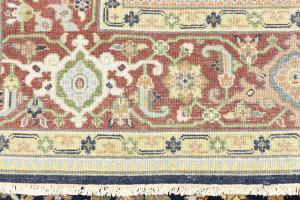 Navy Blue Geometric Transitional 9x12 Chobi Oriental Rug
