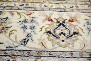 11'10 X 15'5 Hand Knotted Indo-Nain Floral Oriental Wool Rug