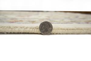 11'10 X 15'5 Hand Knotted Indo-Nain Floral Oriental Wool Rug
