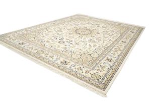 11'10 X 15'5 Hand Knotted Indo-Nain Floral Oriental Wool Rug