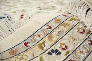 11'10 X 15'5 Hand Knotted Indo-Nain Floral Oriental Wool Rug