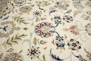 11'10 X 15'5 Hand Knotted Indo-Nain Floral Oriental Wool Rug