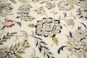 11'10 X 15'5 Hand Knotted Indo-Nain Floral Oriental Wool Rug