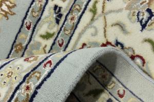 Light Blue Traditional 10x14 Indo-Nain Oriental Rug