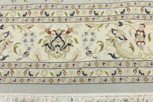 Light Blue Traditional 10x14 Indo-Nain Oriental Rug