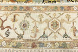 Sky Blue Geometric Tribal 9x12 Chobi Oriental Rug