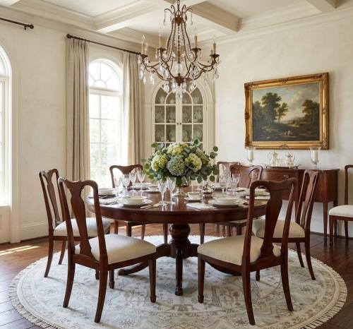 8'11 x 8'11 Muted Cream Oushak Hand Knotted Wool Round Rug