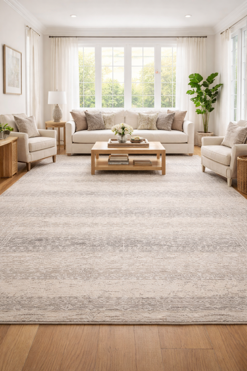 8'2 x 10'0 Hand Knotted Geometric Modern Oriental Wool Rug