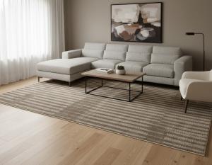 Brown Abstract 8X10 Modern Oriental Rug