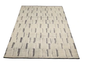 Cream Abstract 9X12 Oriental Modern Rug
