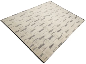 Cream Abstract 9X12 Oriental Modern Rug