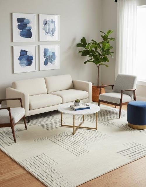 Multicolored Abstract 10X13 Modern Rug