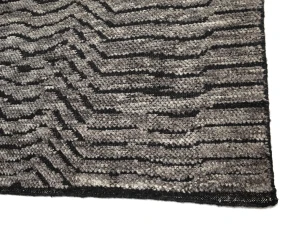 Dark Brown Abstract 10X14 Modern Rug