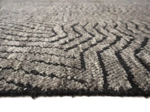 Dark Brown Abstract 10X14 Modern Rug